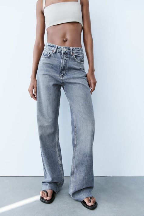 Women s Jeans | ZARA United States Zara Jeans Wide Leg, 2023 Jeans, Full Length Jeans, Womens Closet, Straight Cut Jeans, Jeans Wide, Black Denim Jeans, Zara Jeans, Zara United States