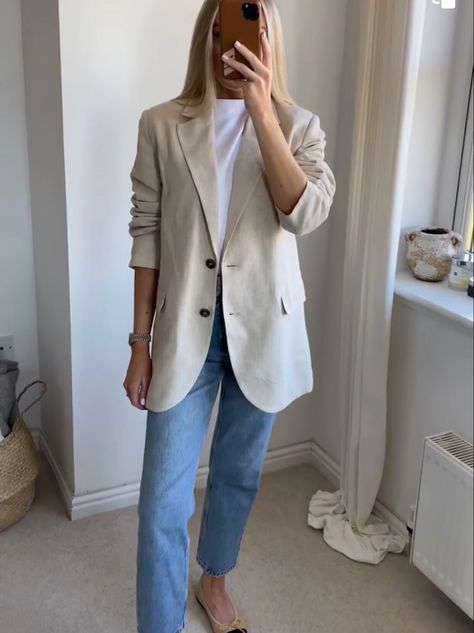 Outfit Con Blazer Gris, Outfits Blazer, Blazer Outfits For Women, Blazer Outfit, Outfit Women, Blazer Outfits, Outfits Casual, Smart Casual, Trench Coat