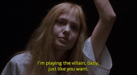 Girl Interrupted. Girl Interrupted Quotes, Angelina Jolie 90s, Angelina Jolie Movies, Girl Interrupted, Tv Show Quotes, Film Quotes, Movie Gifs, Tv Quotes, Alter Ego