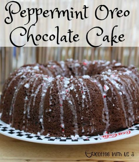 Oreo Chocolate Cake, Easy Bundt Cake Recipes, Chocolate Peppermint Cake, Passionate Penny Pincher, Peppermint Cake, Easy Bundt Cake, Chocolate Oreo Cake, Oreo Chocolate, Penny Pincher