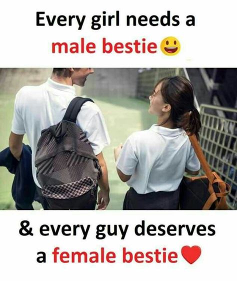 TruE Nd then tht bestie will uR spcl oNe Male And Female Best Friends Quotes, Female And Male Bestie, Male Bestie Quotes, Female Best Friend Quotes, Best Friend Male And Female, Male And Female Best Friends, Female Bestie, Male Bestie, Male Best Friend