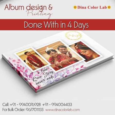 Album has been an inseparable part of weddings, birthdays and important events. A lot rides on design as it brings together beautiful images and creates a beautiful story of the event. With our Premium Album Designing Services. www.dinacolorlab.com Booking Call: +91 - 9940076928 +91 - 9940044133 For Bulk Order: 9677011133 #album #albumdesign #albumdesigning #designingalbum #albumdesign2022 #album #weddingalbum #photoalbum #weddingalbumdesign #weddingalbumdesigning #bestweddingalbum Wedding Album Design, True Love Stories, Beautiful Story, Color Lab, Best Albums, Album Design, Beautiful Stories, Wedding Album, On Design