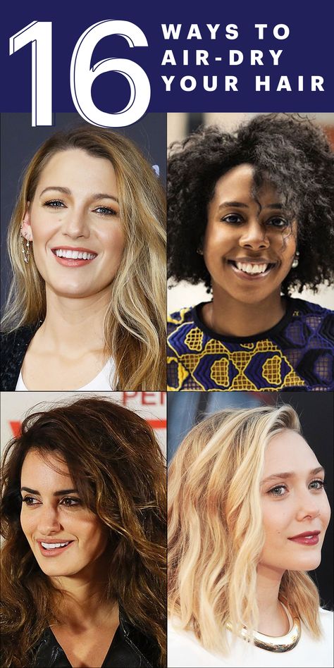 16 Ways to Air-Dry Your Hair (No Matter Your Hair Type):    It's true. We've found the best techniques for air-drying your hair in beachy waves, polished bends, and pretty spirals. Each and every one has been vetted and perfected — by celebrities (such as the Olsens), their hairstylists, and the Allure editors.  #hairhowto #beautyhowto #hairhack #hairtips #hairadvice #hairtype Twist And Clip Air Dry, Air Dry Wavy Hair, Hair Masks For Dry Damaged Hair, Hair Mask For Damaged Hair, Hair Without Heat, Wavy Haircuts, Haircuts For Wavy Hair, Natural Wavy Hair, Air Dry Hair