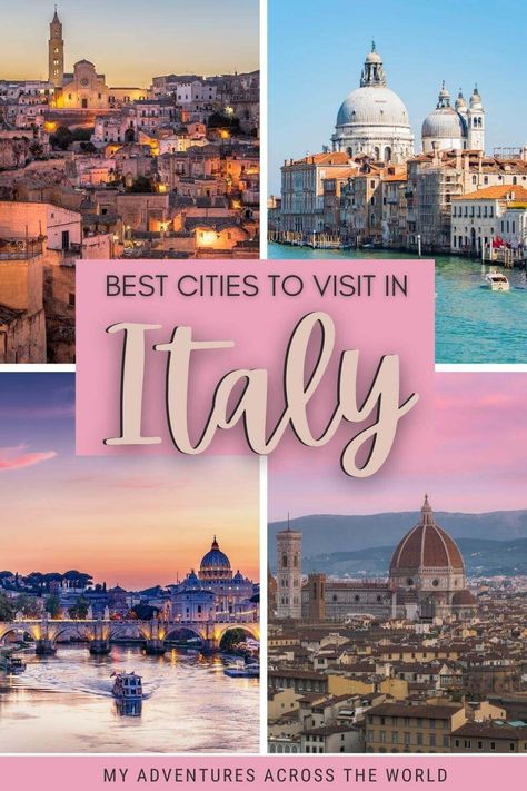 Best Places To Visit In Italy, Cities To Visit In Italy, Traveling To Italy, Places To Visit In Italy, Italy Trip Planning, Italian Cities, Italy Destinations, Cities To Visit, Italy Itinerary