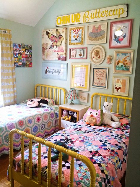 Colour Psychology for Interiors: The Spring Personality – Sophie Robinson Child Playroom, Hangout Space, Teen Hangout, Vintage Kids Room, Toddler Bedroom, Shared Bedroom, Twin Beds, Toddler Rooms, Quirky Home Decor