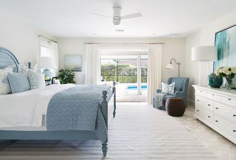 Florida Bedroom Ideas, Florida Bedroom, Coastal Interior Design, Coastal Style Decorating, Coastal Interior, Coastal Interiors Design, House Of Turquoise, Coastal Bedrooms, Colonial Decor