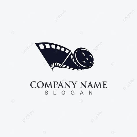 Movie Film Strip, Tape Illustration, White Background Design, Modern Theatre, Jewelry Logo Design, Film Logo, Business Pictures, White Png, Logo Company