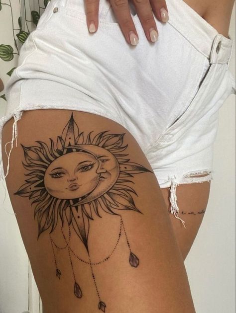 Spiritual Tattoo Ideas, Leg Tattoos For Women, Tato Paha, Women Spiritual, Spiritual Tattoo, Compass Rose Tattoo, Optical Illusion Tattoo, Embroidery Tattoo, Beautiful Flower Tattoos