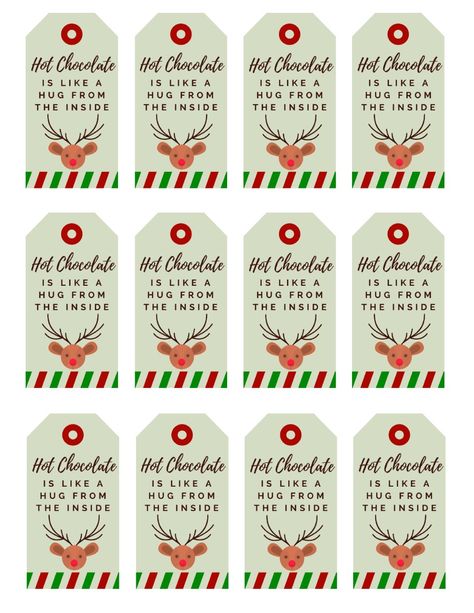 Creamy Hot Chocolate Recipe with FREE Printable Tags - Recipe Tags Printable, Hot Cocoa Gift Tags Printable Labels Free, Hot Chocolate Labels Printable, Hot Chocolate Christmas Gift Tags Free Printable, Hot Cocoa Tags Free Printables, Reindeer Food Tags Free Printable, Hot Cocoa Gift Tag, Hot Chocolate Tags Free Printable, Free Hot Cocoa Printables