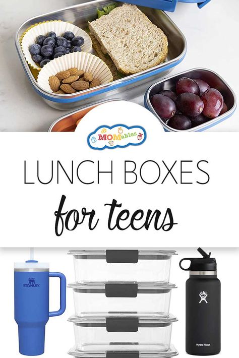 BEST Teen-Approved Lunch Boxes | Laura Fuentes Lunch Box Station, School Lunch Containers, Boys Lunch Boxes, Large Lunch Bag, Lunch Box With Compartments, Hot Lunch, Lunch Box Containers, Cool Lunch Boxes, Teacher Discounts