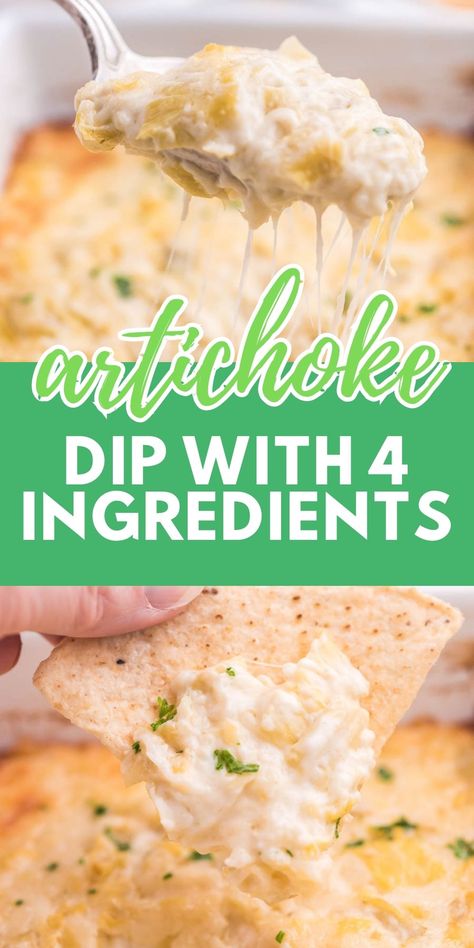 Ww Artichoke Dip, Artichoke Dip No Spinach, Dips With Mayonnaise, Simple Artichoke Dip, Cheesy Artichoke Dip, Recipe With Artichoke, Creamy Artichoke Dip, Alfredo Appetizer, Artichoke Dip Without Cream Cheese