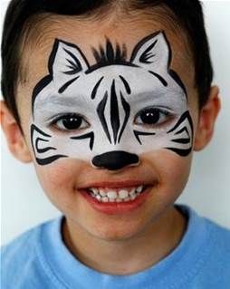 zebra face paint - Bing Images Zebra Face, Face Paint, Paint