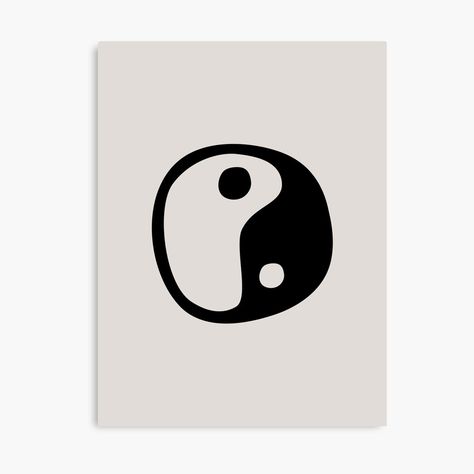 Get my art printed on awesome products. Support me at Redbubble #RBandME: https://www.redbubble.com/i/canvas-print/Yin-Yang-Symbol-Black-and-Beige-Minimalist-Abstract-by-nube/58847320.5Y5V7?asc=u Yin Yang Illustration Concept Art, Yin And Yang Illustration, Yin Yang Logo Design Ideas, Unique Yin Yang Design, Yin Yang Minimalist Tattoo, Yin & Yang, Ying Yang Logo Design, Yin Yang Art Abstract, Yin Yang Logo Design