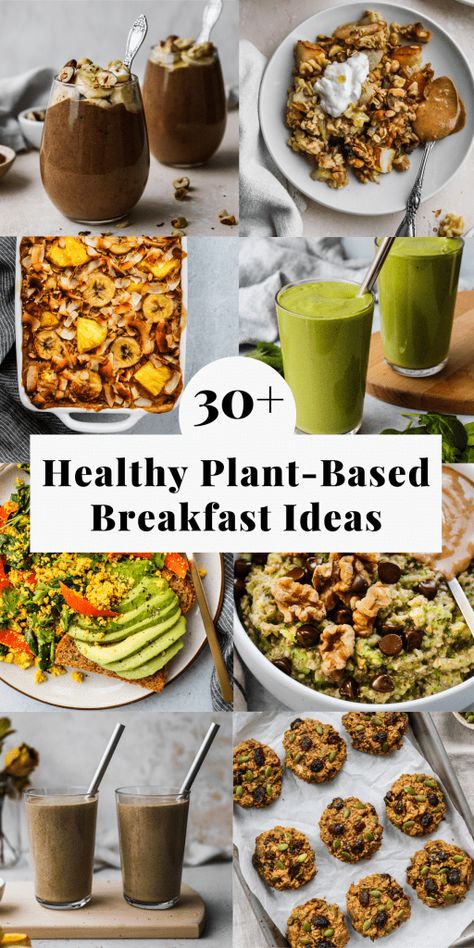 Plant Based Whole 30, Healthy Plant Based Breakfast, Plant Based Breakfast Recipes, Simple Vegan Breakfast, Whole Food Plant Based Recipes, Healthy Filling Breakfast, Walder Wellness, Plant Based Smoothies, Plant Based Recipes Breakfast