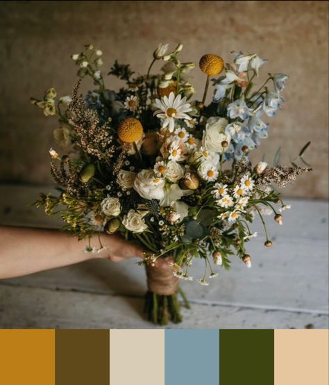 Country Wedding Bouquet, Wildflower Wedding Theme, Wildflower Wedding Bouquet, Woodsy Wedding, Boquette Flowers, Wildflower Bouquet, Wedding 2024, Wedding Color Palette, Wildflower Wedding