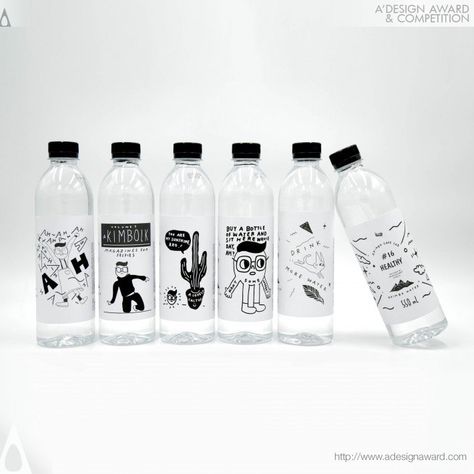 A' Design Award and Competition - Images of Akimbo by Kaichen Xie Label Water Bottle, Plastic Water Bottle Design, Water Bottle Design Ideas, Plastic Bottle Design, Water Bottle Label Design, Branded Water Bottle, Water Packaging, Drinks Packaging Design, Bottle Design Packaging