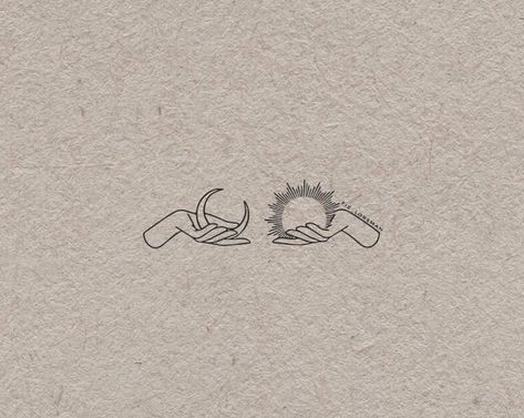 Hands Holding Sun Tattoo, Holding Sun Tattoo, Hand Holding Sun Tattoo, Sun Tattoo, Hand Holding, Sun And Moon, Creative Design, Moon, Sun