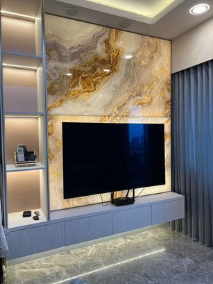 Tv Wall Design Luxury Tvs, Dining Room Glam, Teenager Bedroom Design, Tv Feature Wall, Crockery Unit Design, Tv Unit Design Modern, Retail Store Interior Design, Modern Tv Wall, Tv Panel