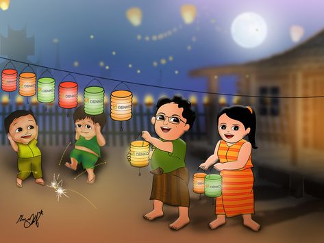 Thindingyut Festival Drawing, Myanmar သီတင်းကျွတ်, Myanmar Festival Cartoon, သီတင်းကျွတ် Wallpaper, သတင်းကျွတ် Photo, Thindingyut Festival, Myanmar Thadingyut Festival Photo, တန်ဆောင်တိုင်ပွဲတော် Drawing, Myanmar Festival Drawing