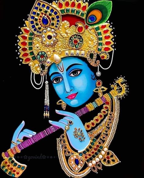 Painting Krishna, Motivation Tumblr, Krishna Tattoo, Rama Krishna, Indian Flag Wallpaper, Hd Dark Wallpapers, Holi Images, Krishna Flute, Shree Krishna Wallpapers