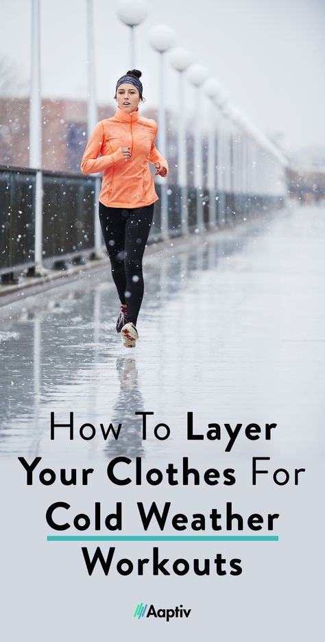 Cold weather workouts | What to wear on winter run | Running outside in the winter | Winter workout Outdoor Workout Outfit, Clothes For Cold Weather, Clothes Cold Weather, Winter Running Outfit, Cold Weather Running Gear, Workout Outfits Winter, Running In Cold, Running Outside, Exercise Clothes