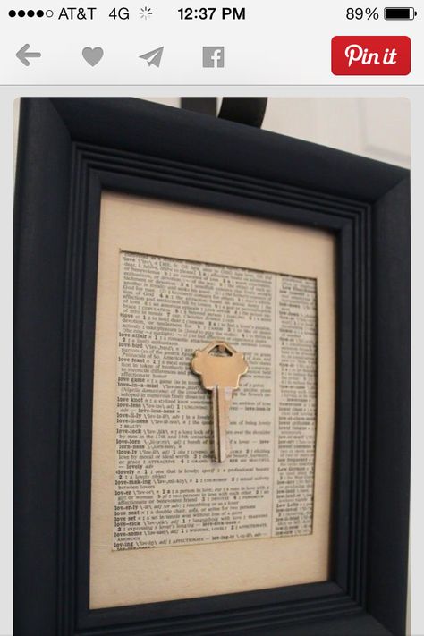 Your first house key. A good memory keepsake. First Home Key, Key Frame, First House, House Keys, My New Room, First Home, My Dream Home, Home Projects, Home Design