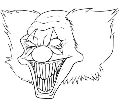 25+ Best Photo of Scary Coloring Pages Scary Coloring Pages Scary Coloring Pages For Adults At Getcolorings Free Printable #coloringpages #coloring Scary Clown Drawing, Scary Halloween Coloring Pages, Joker Skull, Scary Coloring Pages, Halloween Coloring Pictures, Drawings To Trace, Halloween Coloring Pages Printable, Skull Drawings, Cool Easy Drawings