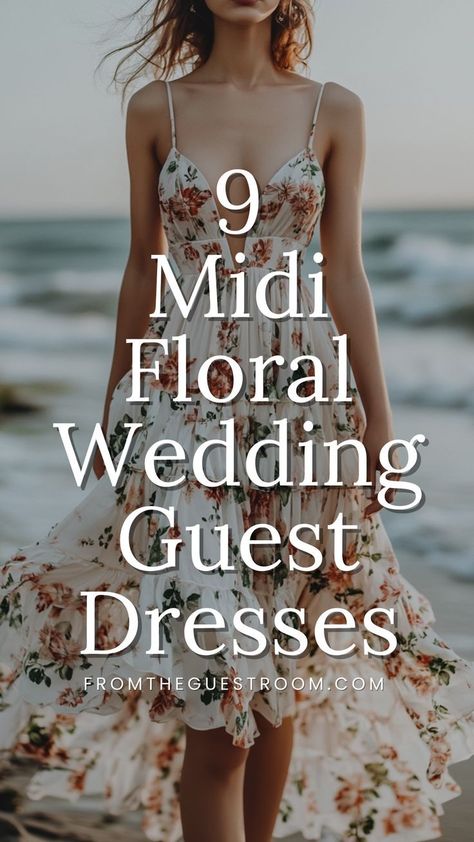 Midi Dress For Wedding Guest, Floral Wedding Guest Dresses, Wedding Guest Dress Curvy, Midi Dress For Wedding, Wedding Guest Dress Floral, Wedding Guest Dress Outfit, Floral Wedding Guest Dress, Country Wedding Guest Dress, Wedding Guest Midi Dress