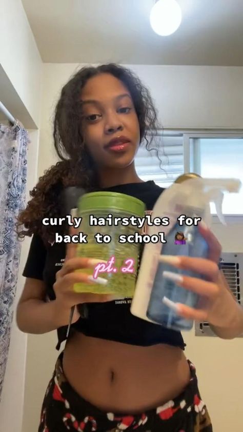 Curly Hair Hairdos, Curly Hair Hair Styles, Hairstyle For Curly Hair, Hair Styles Cute, Easy Curly Hairstyles, Really Curly Hair, Curly Hair Care Routine, Mixed Curly Hair, Curly Hair Videos