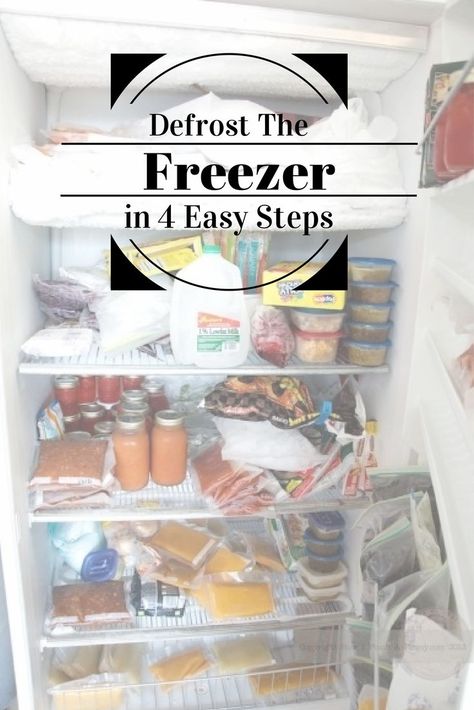 Defrosting a stand up freezer will help it run more efficiently and can be defrosted in four easy steps. Defrosting the freezer doesn't have to be overwhelming and anyone can easy defrost a freezer. Stand Up Freezer, Spring Cleaning Bedroom, Cleaning Hacks Bedroom, Freezer Inventory, Freezer Organization, Easy Cleaning Hacks, Vinegar Cleaning, Freezer Cooking, Make Ahead Meals