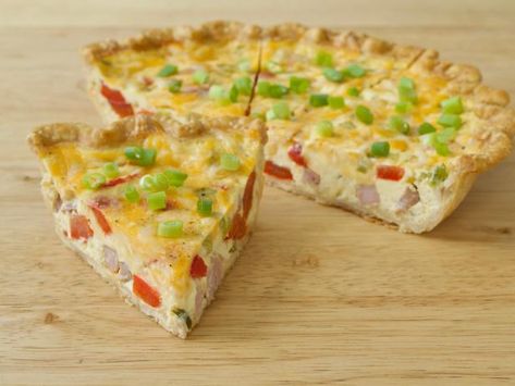 Western Quiche, Western Omelet Quiche, Pepper Quiche, Omelet Recipes, Easy Quiche, Omelets Recipe, Quiche Recipe, Homemade Pie Crusts, Breakfast Menu