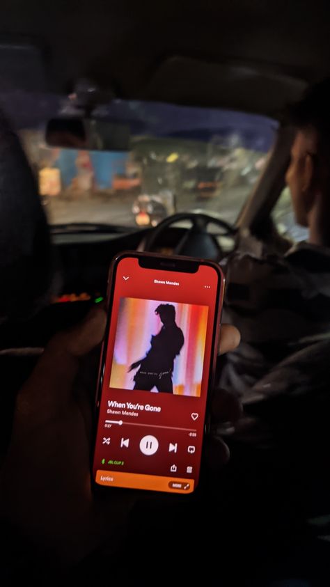 Shawn Mendes When You're Gone, Night Ride Snapchat Stories, Spotify Car, Spotify Iphone, Boys Attitude Pics Hd, Aesthetic Car Decor, Night Rides Car, Party Night Club Aesthetic, Night Rides Snapchat