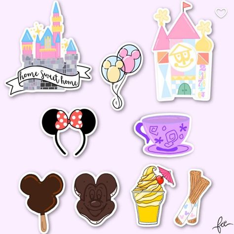 Felt Cute Creations on Instagram: “The new Disneyland Premium Vinyl Sticker Pack is now available! Should I offer a 4-5 Custom sticker pack option? 🤔 . . . .…” Disney Digital Stickers, Disney World Stickers, Disneyland Stickers, Disneyland Clipart, Cute Disney Stickers, Disney Stickers, Disney Stickers Printables, Cute Disney Quotes, Disney Planner