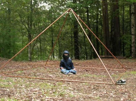 meditation in ten foot base copper pyramid using the pyramid connectors, Zantu. Meditation Pyramid, Pyramid Healing, Copper Pyramid, Chakra Activation, Meditation Accessories, Power Of Meditation, Soul Connection, Meditation Benefits, Pure Energy