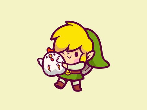 The Legend of Zelda by Carlos Puentes | cpuentesdesign on Dribbble Link Painting Zelda, Zelda Doodles Easy, Zelda Pottery Painting, Zelda Art Painting, Link Zelda Drawing, Zelda Gift Ideas, Poterie Ideas, Zelda Doodles, Zelda Cartoon