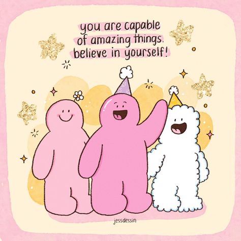 A message from the Mr.Bubbles Family💖🫧 #believe #illustration #art #cuteart #mrbubbles #fenbobo #jessdessin #positivity #positive quotes Believe Illustration, Motivational Illustration, Mr Bubbles, Pink Buddha, Quotes Icons, Bubble Quotes, Cute Motivational Quotes, Happy Minds, Pink Quotes