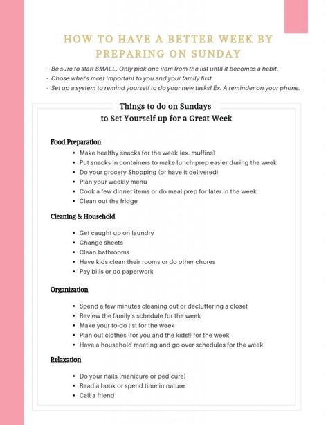 How to Have a Better Week by Preparing on Sunday Dried Dates, Life Binder, Dinners To Make, Sunday Meal Prep, Healthy Food Options, Good Week, Doing Laundry, How To Organize, Time Management Tips