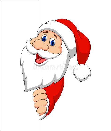 Santa cartoon with blank sign vector illustration Santa Cartoon, Christmas Fireplace Mantels, Santa Claus Pictures, Santa Claus Clipart, New Year Cartoon, Christmas Window Painting, Christmas Photo Frame, Paper Quilling Cards, Sign Illustration