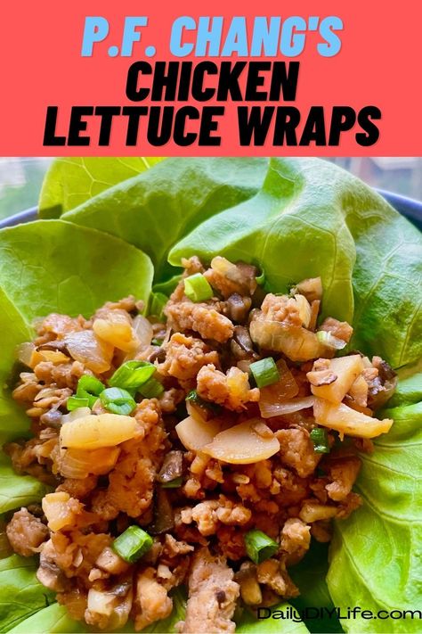 Copycat P.F. Chang’s Chicken Lettuce Wraps Savory umami flavor with a crunch, all wrapped up in fresh butterhead lettuce. California Pizza Kitchen Lettuce Wraps, Butterhead Lettuce Recipes, Romaine Lettuce Wraps, Chicken Hoisin Sauce, Buttercrunch Lettuce, Pf Changs Chicken Lettuce Wraps, P F Chang, Lime Rice Recipes, Lettuce Wraps Recipe