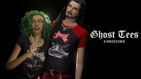 Sims 4 Ghost Band, Sims 4 Ghost Band Cc, Sims 4 Ghost Cc, Ts4 Hair, Ts4 Clothes, Ts4 Mods, Cc Shopping, Cc Sims4, Sims Packs