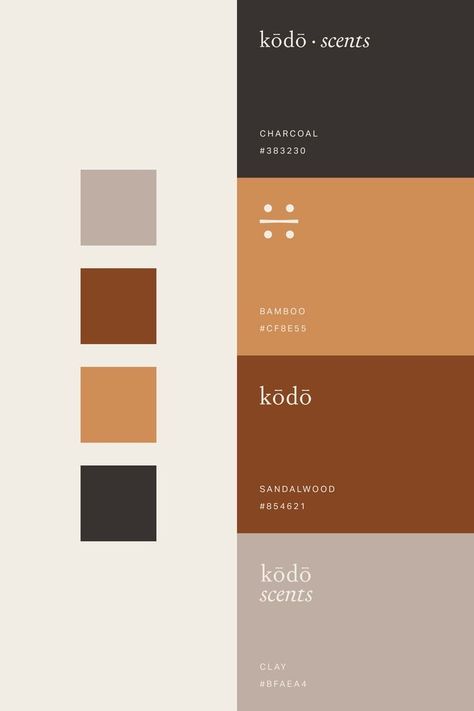 Colour Palette Japandi, Fragrance Color Palette, Japandi Color Palette 2024, Brown Branding Design, Japandi Branding, Japandi Graphic Design, Ground Color Palette, Calm Colour Palette, Japandi Colour Palette