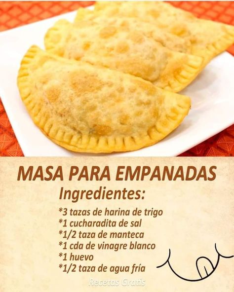 Easy Empanadas Recipe, Empanada Dough, Baking Mix Recipes, Mexican Sweet Breads, Puerto Rico Food, Boricua Recipes, Appetizers Easy Finger Food, Empanadas Recipe, Deli Food