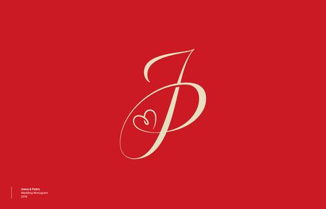 #JP #monogram by #nunodias on #behance #lettering #wedding #heart #red #logodesign #logotype #calligraphy #logomark #love P And J Letter Tattoo, Jp Tattoo Letter, Jp Tattoo Letter Ideas, Jp Letter Tattoo Design, Jp Initials Tattoo, Pj Logo Design Letter, P J Logo, Jo Logo Design, Jp Logo Design Letter