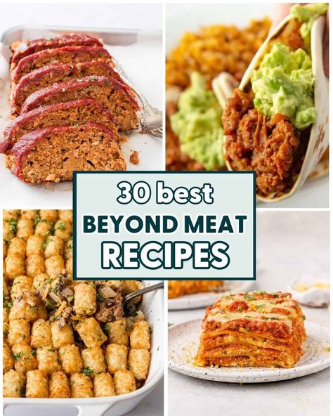 Impossible Meat Dinner Recipes, Beyond Meat Crockpot Recipes, Vegan Meat Replacement Recipes, Veggie Crumble Recipes Dinners, Beyond Meat Casserole Recipes, Ground Impossible Meat Recipes, Impossible Ground Beef Recipes Vegan, Beyond Burger Ideas, Mock Meat Recipes