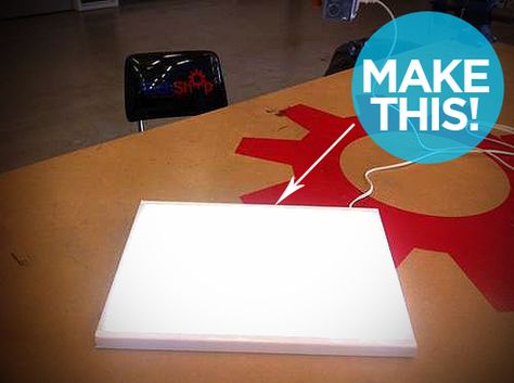 IKEA Hack: How to Make a DIY Lightbox for Tracing on the Cheap Ikea Light Box Hack, Tracing Light Box Diy, Diy Lightbox For Tracing, Diy Tracing Light Board, How To Make A Light Box Diy, Led Light Box Ideas, Diy Light Box For Tracing, Light Table Diy, Light Box For Tracing