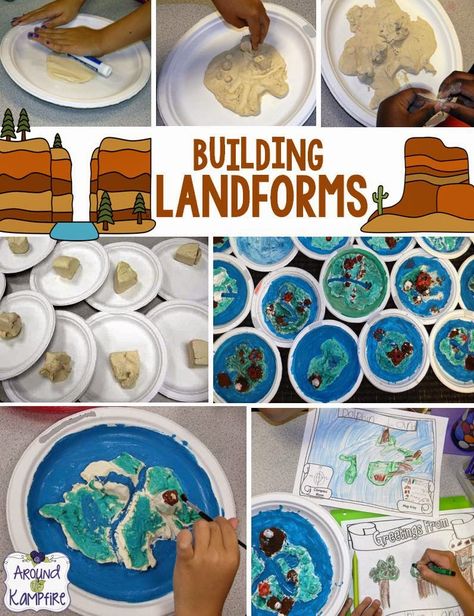 Landforms Activities, Landform Projects, 3rd Grade Social Studies, Geography Activities, Continents And Oceans, 4th Grade Social Studies, Teaching Geography, Homeschool Geography, Homeschool Social Studies