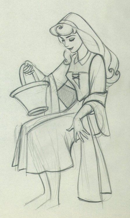 Disney Drawings Sketches, Disney Art Drawings, Princess Drawings, Disney Sketches, Disney Concept Art, Disney Sleeping Beauty, Pinturas Disney, Arte Sketchbook, Animated Drawings