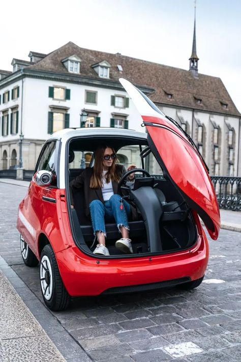 North America Should Embrace The Microlino Electric Vehicle Microlino Car, Urban Mobility, Microcar, Tiny Cars, Vintage European, Smart Car, Urban Setting, Amazing Pictures, European Cars