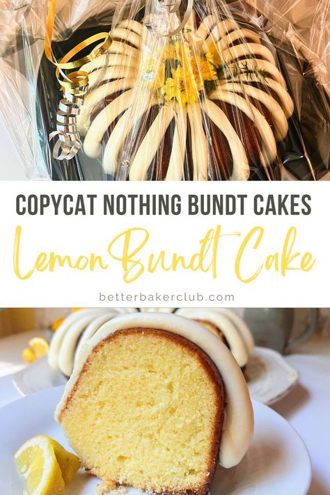 Lemon Nothing Bundt Cake, Nothing Bundt Cakes Copycat, Bunt Cake Recipe, Easy Bundt Cake, Nothing Bundt, Nothing Bundt Cakes, Lemon Bundt Cake, Mini Bundt Cakes, Cake Recipes From Scratch