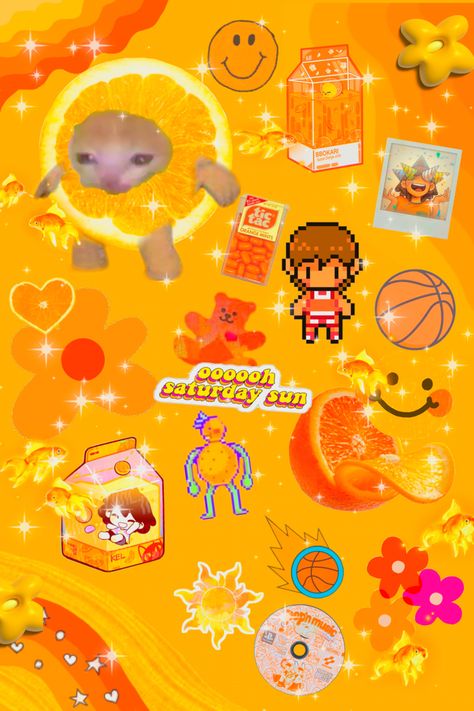 OMORI,KEL,Orange,Wallpaper Orange Joe, Bad Person, I Love Him, Love Him, Cute Art, Wallpapers, Orange